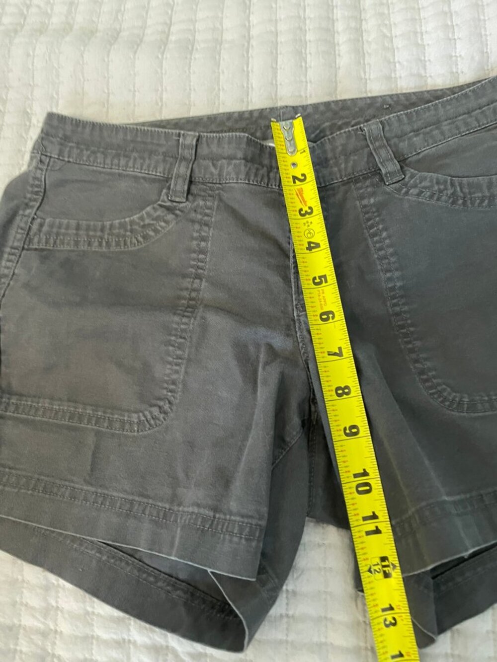 The North Face Womens Shorts 8 Graphite Grey Stretch Cotton Hiking 5 in - Picture 3 of 6